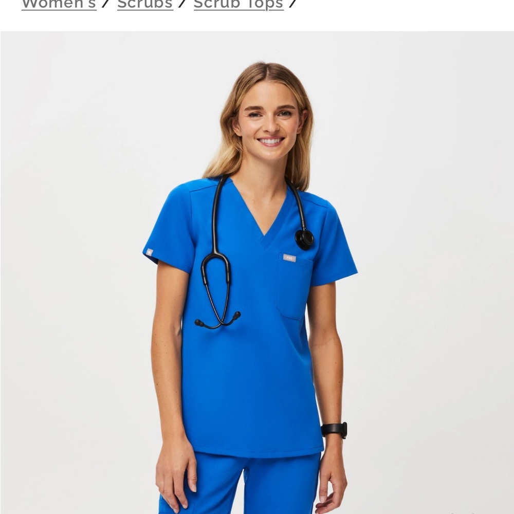 Catarina Figs Scrub Top- Royal blue (Three)